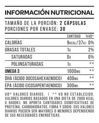 Omega 3 Fish Oil Star Nutrition Con 60 Cápsulas Sin Sabor + Pastillero Legend Nutrition
