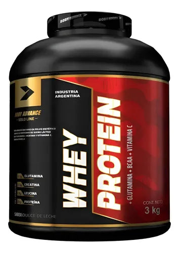 Body Advance Gold Line Whey Protein 3 Kg Sabor Dulce De Leche