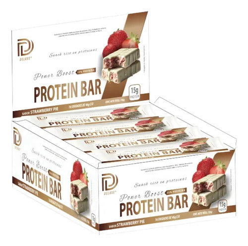 Barrita Proteica Deluxe 15gr Proteina 16 Unidades Sin Tacc