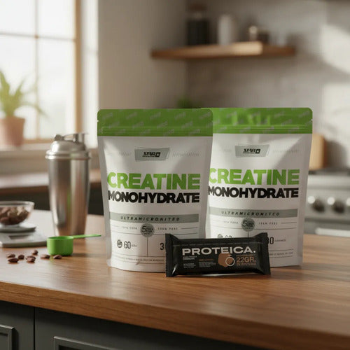 Creatina Monohidratada 600g Polvo Star Nutrition Suplemento Neutro