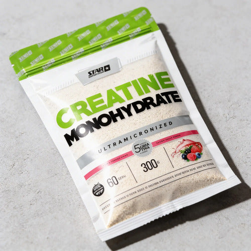 Creatina Monohidratada 600g Polvo Star Nutrition Suplemento Frutos Rojos