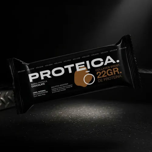 Barritas Proteicas Holsom 22gr Proteina Pack X7 Unidades Chocolate