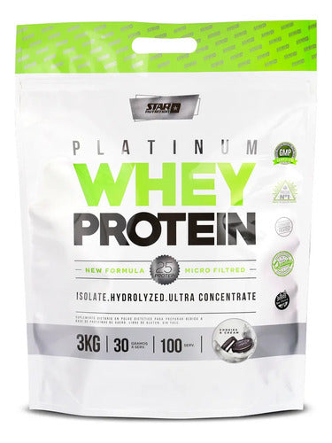 Star Nutrition Platinum Whey Protein X 3 Kg Sachet Sabor Cookies And Cream En Polvo Unidad