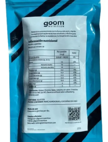 Gomitas Creatina Goom Nutrition Blueberry