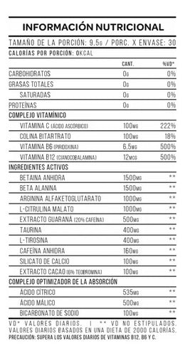Pre Entreno Pump V8 Star Nutrition Pote 285 G Sabor Citrus Slush
