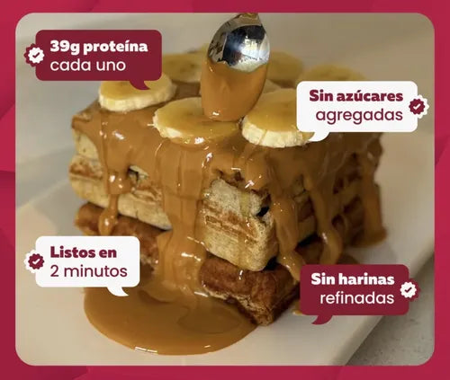 Suqua Fitness Waffles Proteicos 39g Proteína Pack X6