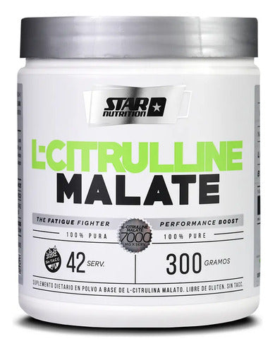 Star Nutrition L-citrulline Malate Oxido Nitrico 300g 3c Neutro