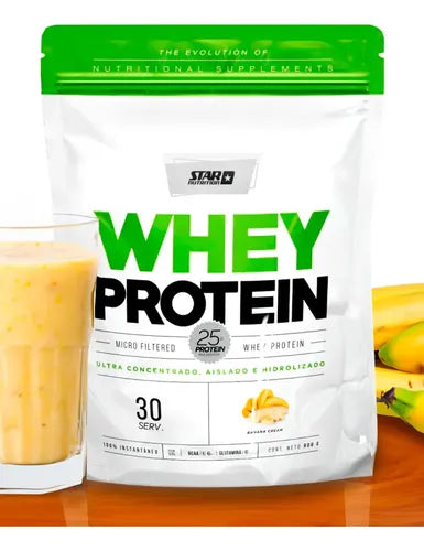 Star Nutrition Whey Protein Sabor Banana Cream Doypack 908g