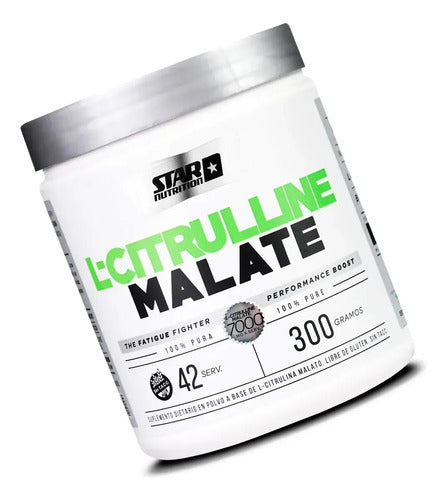 Star Nutrition L-citrulline Malate Oxido Nitrico 300g 3c Neutro